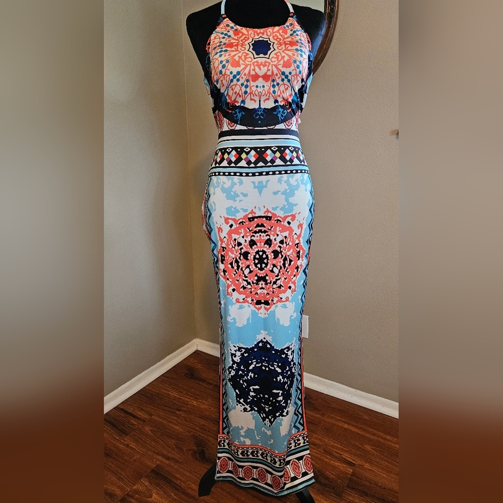 Boho Print Maxi Dress